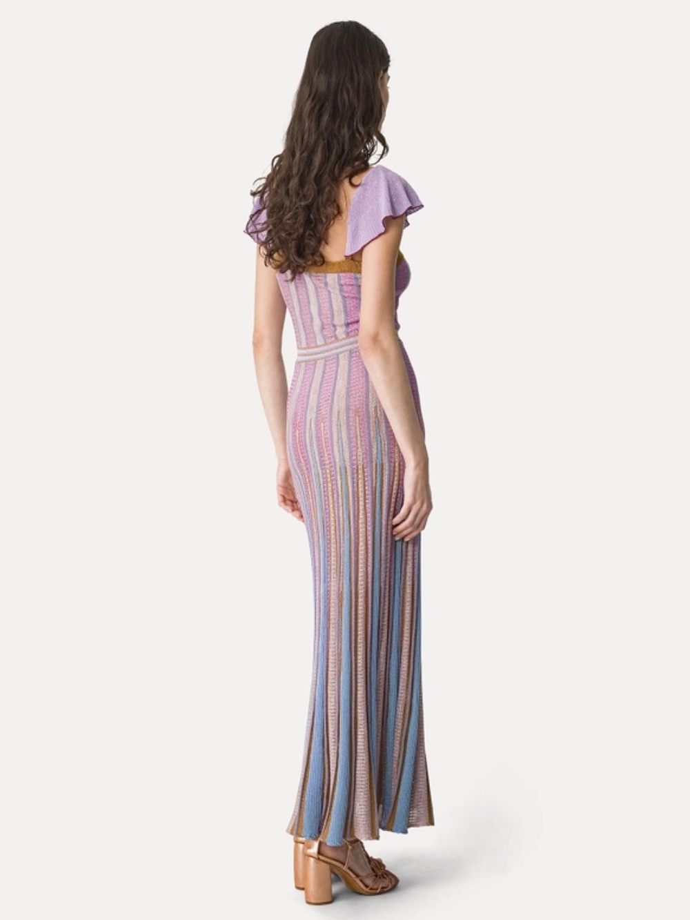 forte forte “les folies” bronze chic inlay metallic dress - Picture 3 of 10